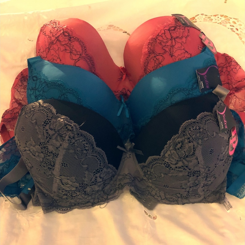 Lot of 3 Sofra Sz 44DD NWT Padded Bras